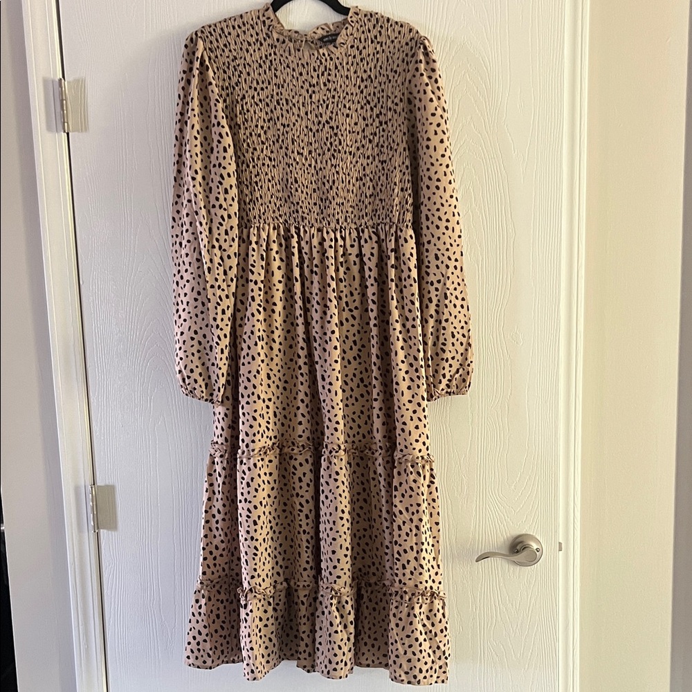 Simply Southern Tan Smocked Dress